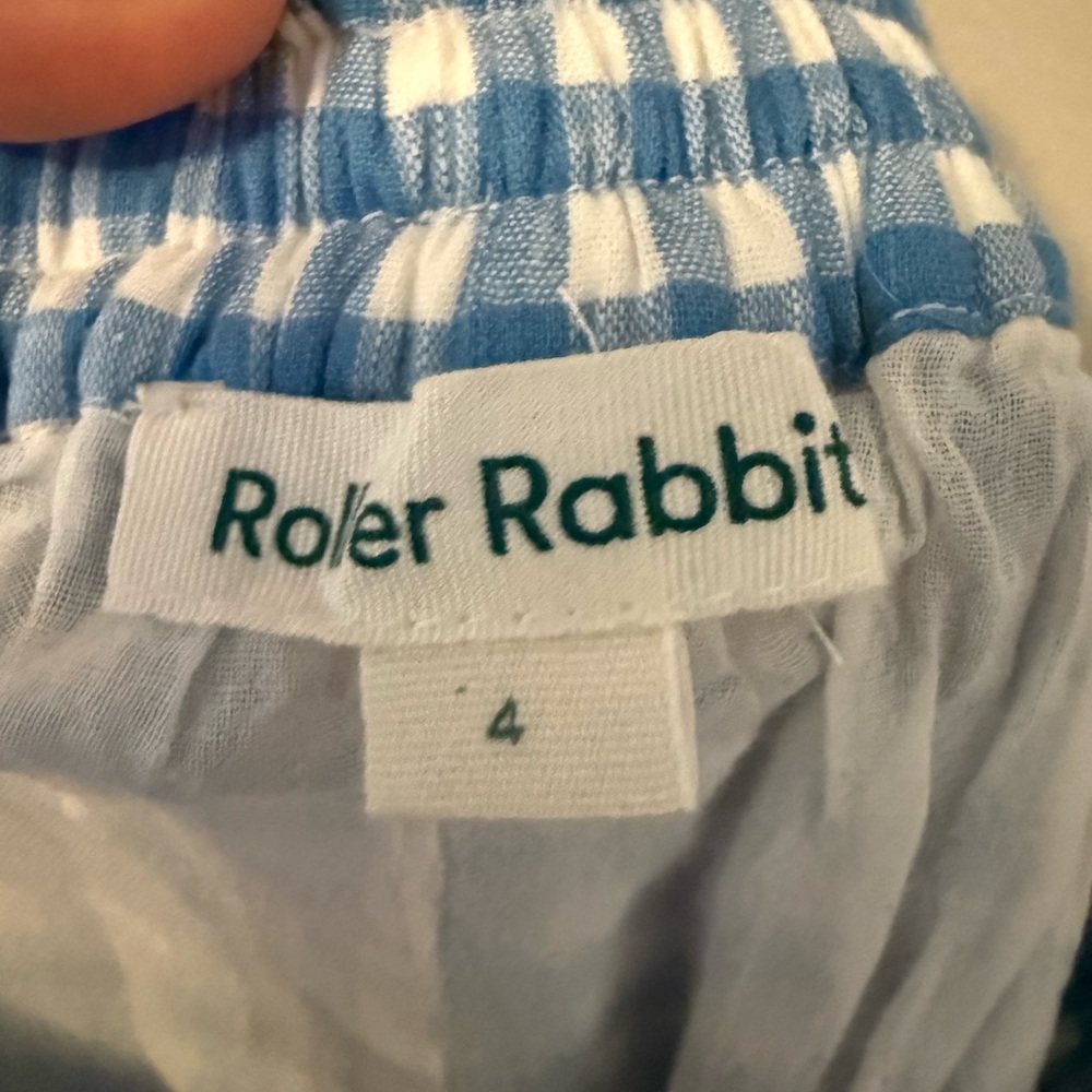 Roller Rabbit Blue Checkered Shorts - Picture 3 of 3